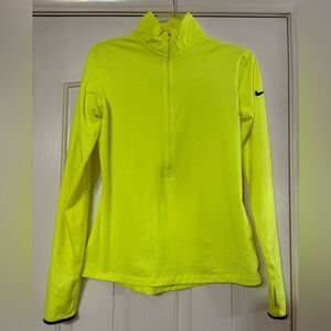 Nike Women's Bright Yellow Long Sleeve Top